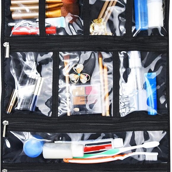 Premium Hanging Toiletry Travel Bag - Cosmetic, Jewelry, Toiletry & Accessory St - Picture 3 of 7